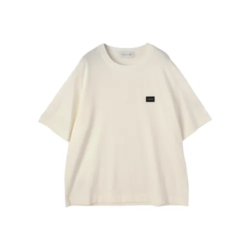 CULLNI FW25 The Basic Embroidery Patch Short-Sleeved Pullover T-Shirt Unisex CULLNI FW25 The Базовый Вышивка Патч Короткий-Рукав Пуловер T-Рубашка Унисекс