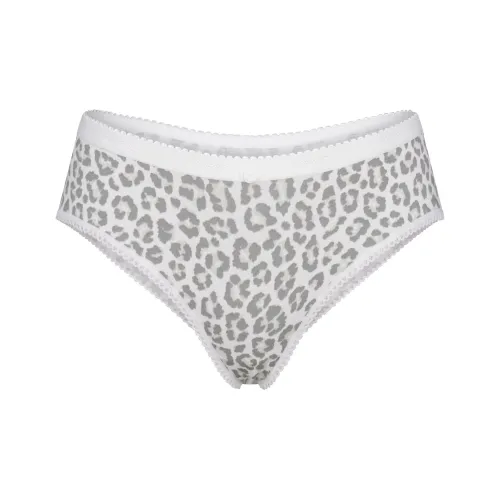 SKIMS FW25 Легкий хлопок Логотип PICOT Hipster Трусики-бикини Женские