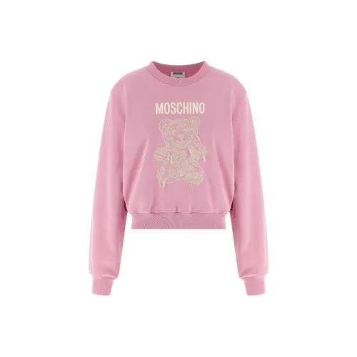 MOSCHINO Розовые Женские Свитшоты