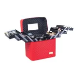 646 Шестипанельная вышитая версия, клетчатый красный