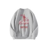 Фотиния Серый с Красным Розовым Логотипом на груди _Y Красный Розовый Логотип на спине