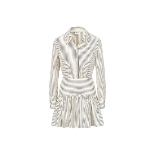 Staud Длинное платье с длинными рукавами женское