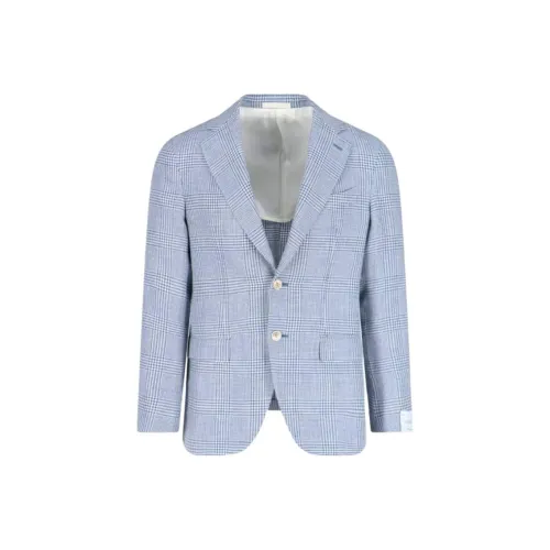 Caruso Светло-Синий Мужской Деловой Костюм