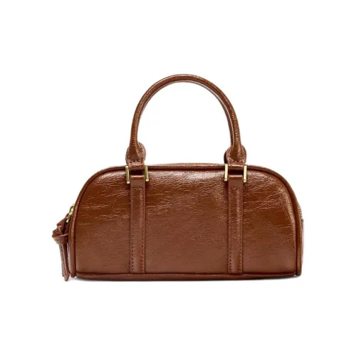 ZARA Полиуретан Bowling Bag Сумка через плечо Мини Сумка Женская Апельсин