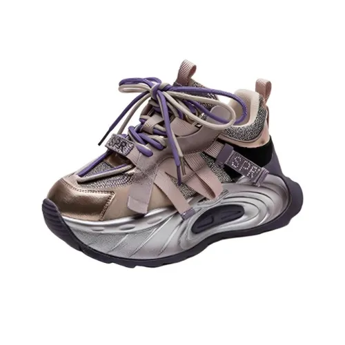 H2 визуально увеличивает рост Низкие кеды с толстой подошвой Женские