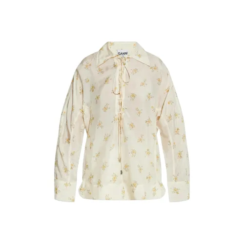 GANNI Бежевые Женские Рубашки