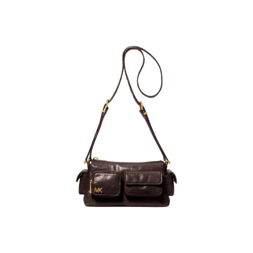 MICHAEL KORS Dakota Коровья кожа Сумка через плечо Маленькая Женская Шоколад