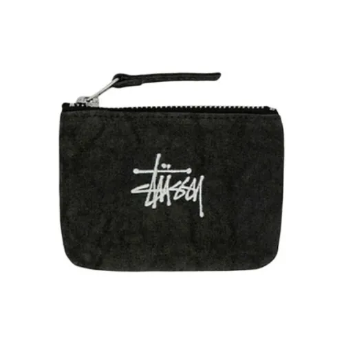 Stussy Холст Монета Кошелек Стандартный Унисекс Черный