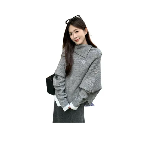 MUCCHIC Серый Женский Трикотаж