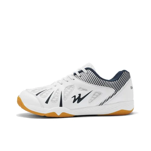 Binary Амортизация Легкий Дышащий Противоскользящий Низкий Топ Кроссовки для тренировок Мужские Белый Синий