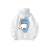 Белый, левая сторона, сердце, дым