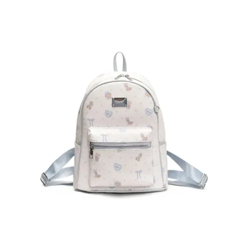 DIFFERENT FACES ПУ (полиуретан) Рюкзак Стандартный Женский Синий