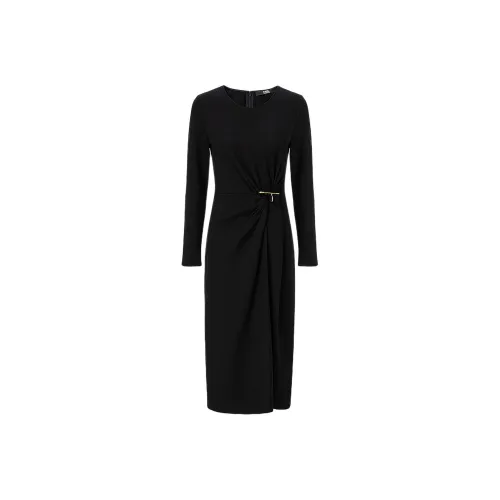 KARL LAGERFELD FW25 Длинное платье с длинными рукавами женское