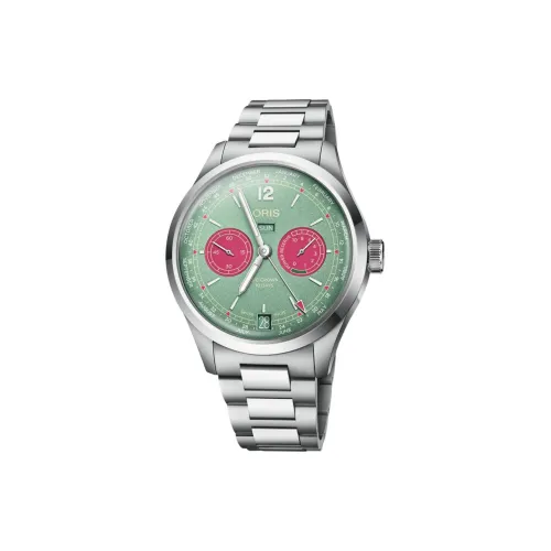 Oris Механизм с ручным заводом Мужские часы 43 мм Зеленый