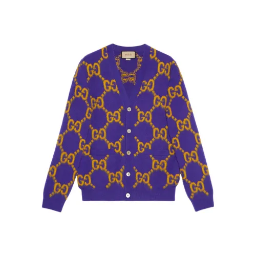 GUCCI Фиолетовый Мужской Трикотаж