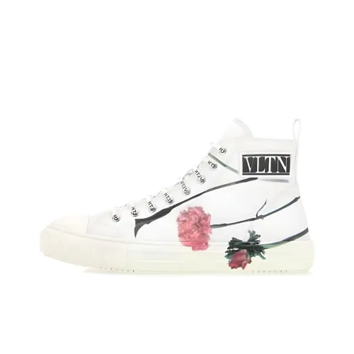 Valentino VLTN MID Топ Скейтборд Кроссовки Мужской Цветочный Белый