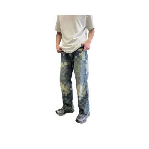 HIPHOPPUNKS Синий Мужской Джинсы