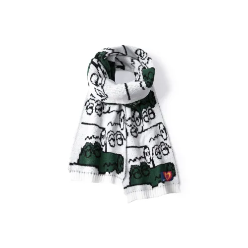 Red Bean Полиэстер Шарфы Унисекс