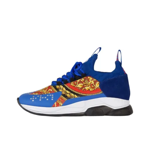 VERSACE Низкий топ Повседневная обувь Мужская Синяя