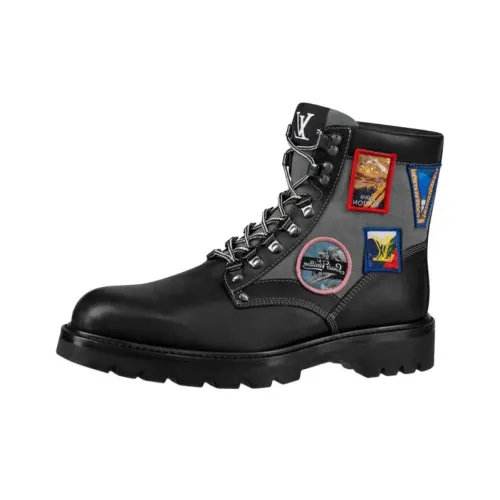 LOUIS VUITTON Oberkampf Короткий Уличная обувь Мужская Черная