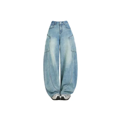 NIUXIAOMO Ancient Blue Women's Jeans NIUXIAOMO Ancient Синий Женские Джинсы