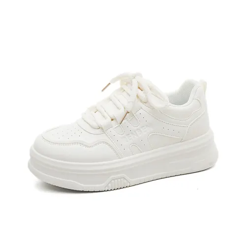 RENBEN Износостойкие противоскользящие низкие кеды белые женские