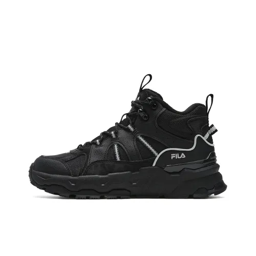 FILA TREK 1S MID WE Амортизация Устойчивость к истиранию Теплоизоляционное покрытие MID Топ Повседневная обувь Женская Черная