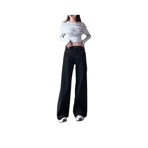 BQERTY Черные Женские Джинсы