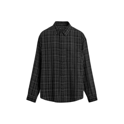 ZARA Мужские черные рубашки