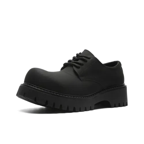 Lanza Повседневные кожаные туфли с низким верхом черные унисекс