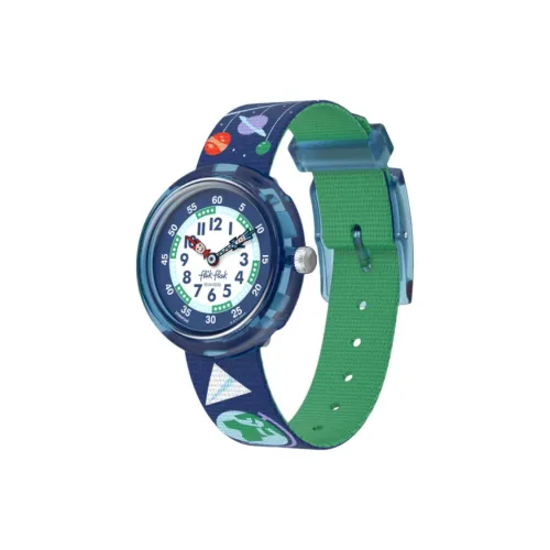 SWATCH Flik Flak Feifei Series Кварцевый механизм Детские часы 31,85*30,6 мм Белый циферблат Биоматериал Корпус часов