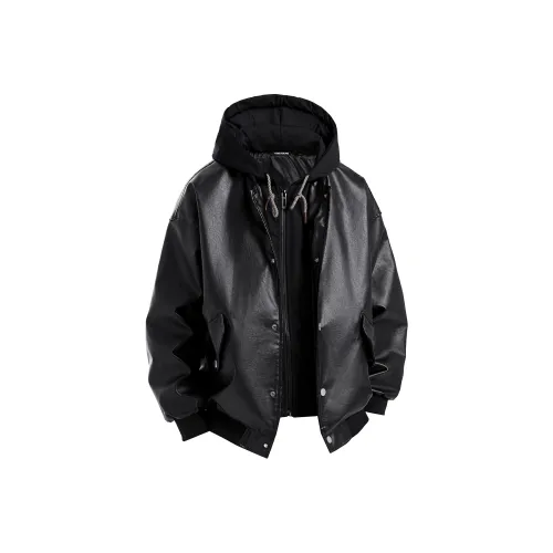 Fakeyoung Кожа Куртка Унисекс