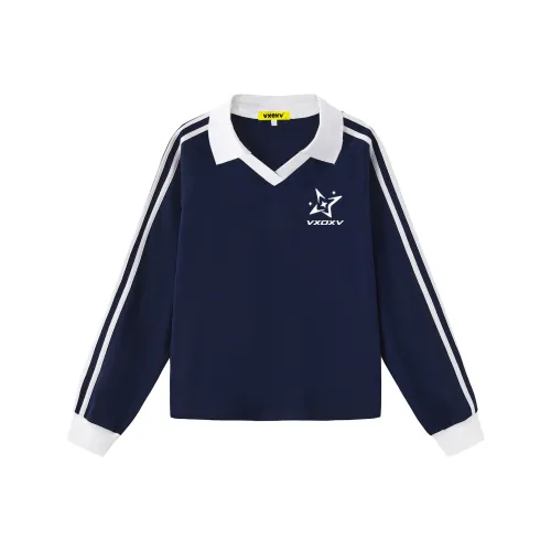 VXOXV Темно-синие женские футболки T