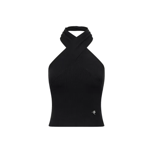 Ariseism Халтер Узел Топ на бретелях Женские Летний Топ Женские