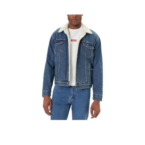 Levis Blue Men's Denim Jackets Левис Синий Мужские Джинсовые Куртки