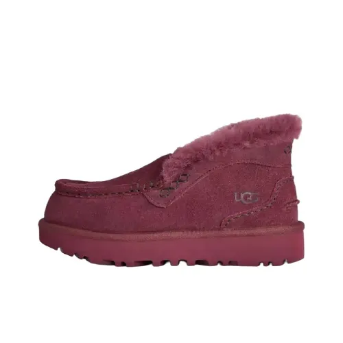 UGG ANSLEY Parc Термические Снежные Ботинки Женские Угольный Фиолетовый Розовый