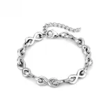 Сцепленный браслет 8 мм, длина 18+4 см