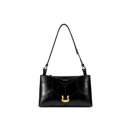 JUST STAR Синтетическая кожа Портативная Сумка через плечо Подмышечная Сумка на плечо Стандартная Женская Коричневая Черная Белая