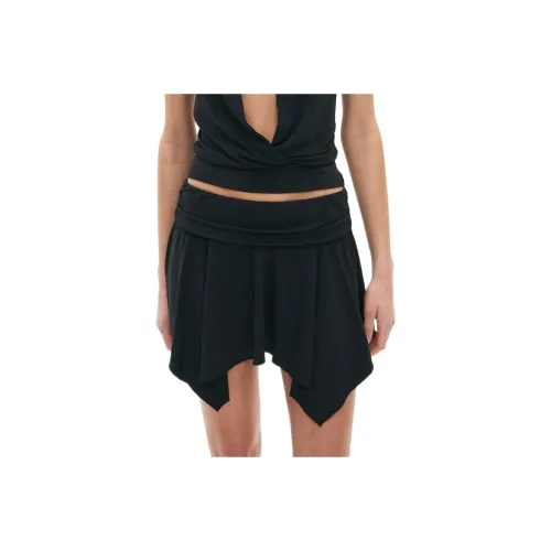 GLASSONS Галстук Мини Юбка Повседневная Короткая Юбка Женская