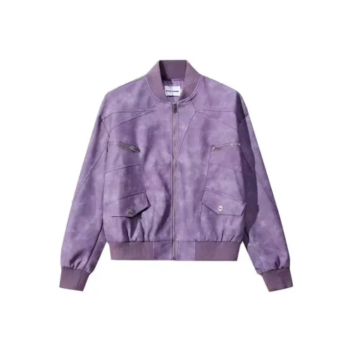 WANGLAISHI Темно-фиолетовый унисекс куртки