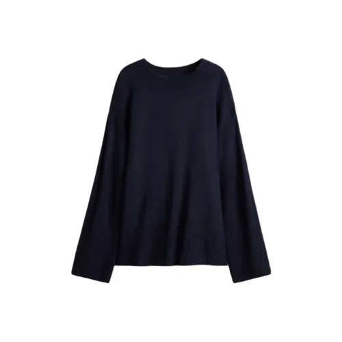 H M Морской Синий Женский Свитер