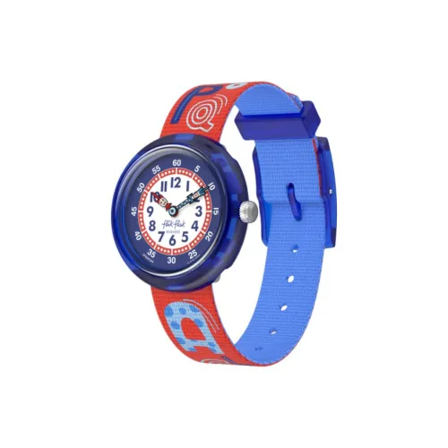 SWATCH Flik Flak Feifei Series Кварцевый механизм Детские часы 31,85*30,6 мм Белый циферблат Биоматериал Корпус часов