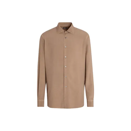 Ermenegildo Zegna CAMEL Мужские Рубашки