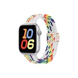 [White Rainbow] Magnetic Clasp Slim Nylon Woven Strap  
[Белый Радужный] Магнитная застежка, тонкий нейлоновый, ткань вязаная, ремешок