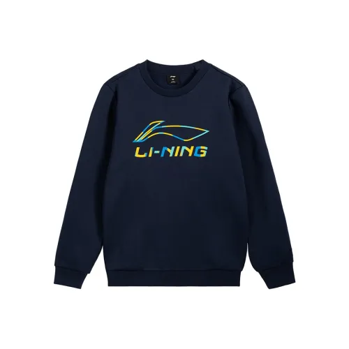 Подкладка Темно-Морской Синий Школьный возраст Свитшоты