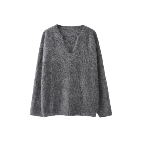 Musewave Jinglux Baiba Кашемир Брушированный V-Шея Трикотаж Женские