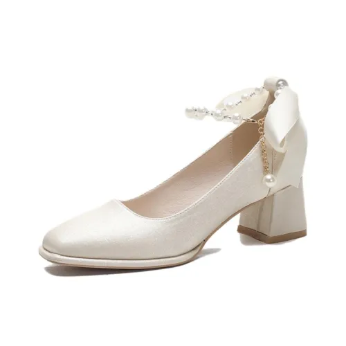 Lan Miao Грубый каблук Высокие каблуки Женские