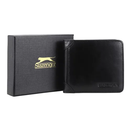 Slazenger Кошелек из коровьей кожи мужской черный