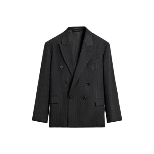 ZARA Полосы Мужские Деловые Костюмы