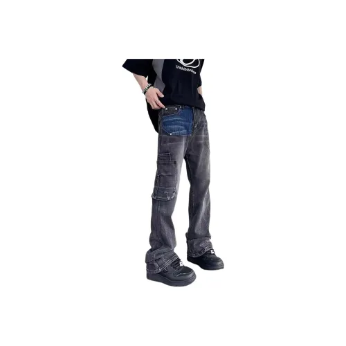 PAINT STAIN Черный Унисекс Джинсы